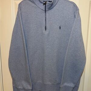 Polo by Ralph Lauren Heather Light Blue Quarter-Zip Pullover